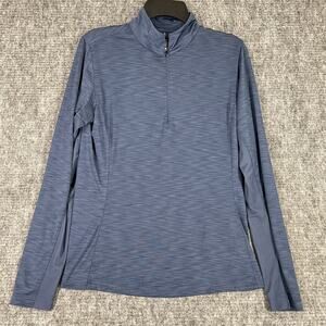 Slazenger Shirt Womens M Golf‎ 1/4 Zip Stretch Pullover Golfing Tennis Sports